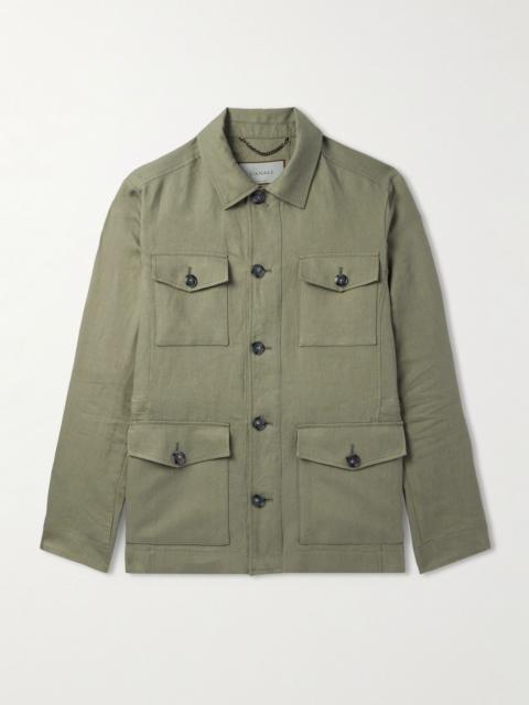 Linen-Canvas Jacket Green