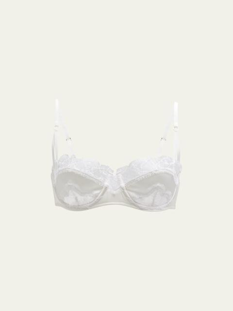 Sensuel Lace-Trim Underwire Balconette Bra