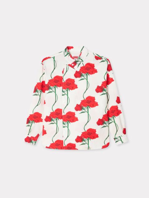 'KENZO Archive Rose' double breasted shirt in cotton