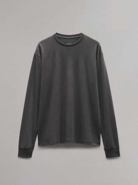 Relaxed Fit Contrast-Trim Cotton Tee