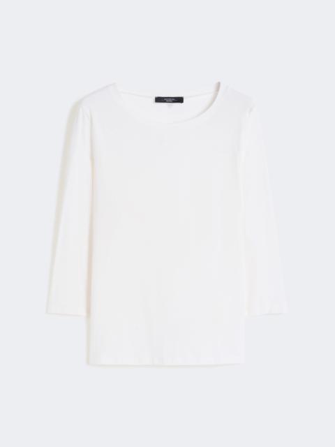 Stretch cotton T-shirt - WHITE