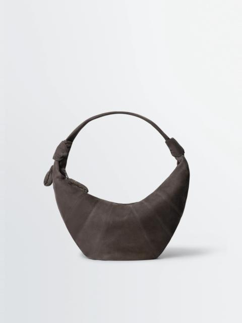 FORTUNE CROISSANT BAG IN ALPACA NUBUCK LEATHER