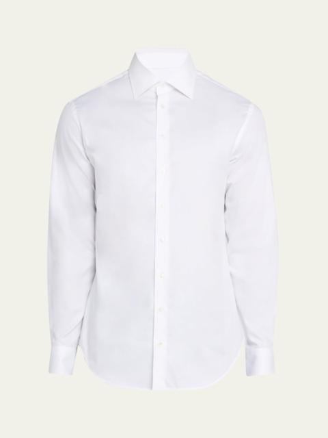 Men's Cotton Tonal Dot Dress Shirt