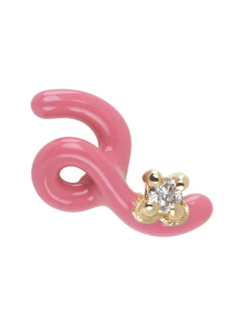 Pink & Gold Mini Loop Single Earring