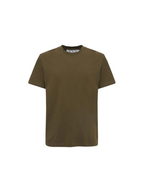OFF-WHITE Rubber Diagonals Slim Fit T-Shirt Army Green