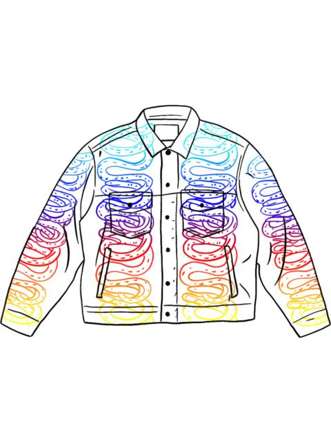 Supreme HYSTERIC GLAMOUR Snake Denim Trucker Jacket White