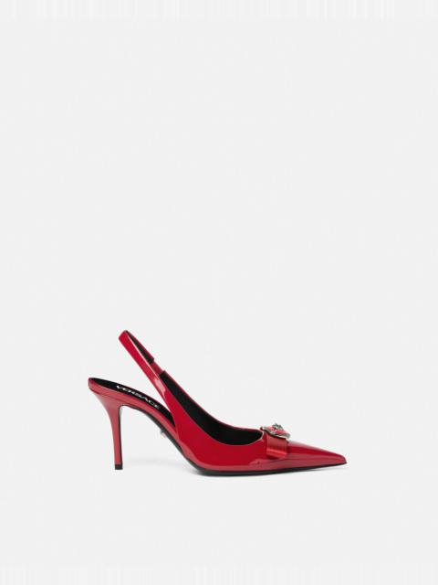 Gianni Ribbon Slingback Pumps 85 mm