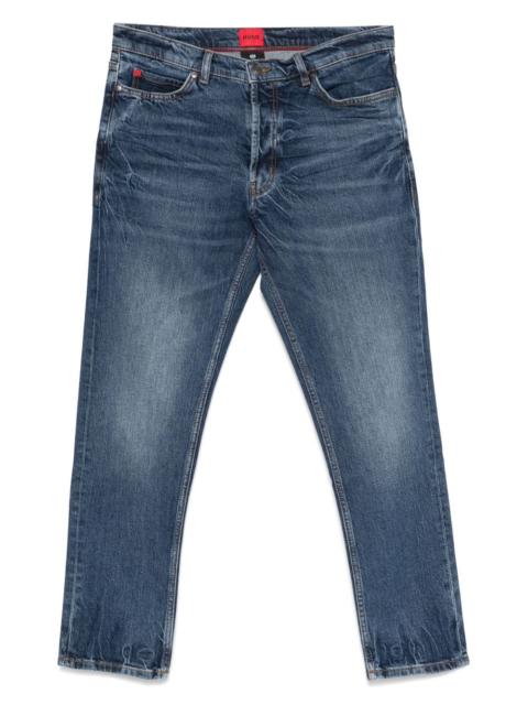 straight-leg jeans