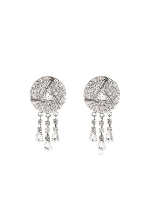 stone embellished drop earrings