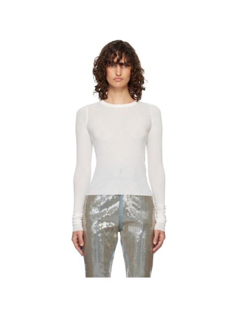 Off-White Temple Cropped Rib LS T-shirt