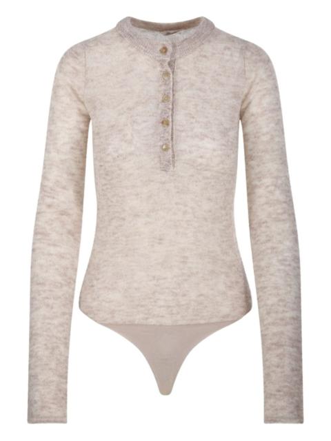 button-front long-sleeve bodysuit
