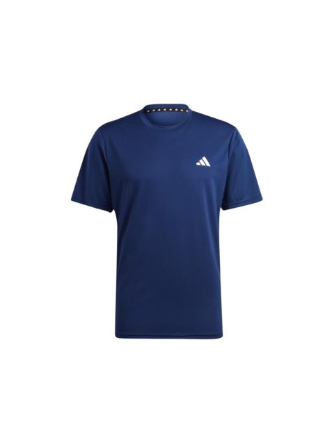 adidas Train Essentials Tee Dark Blue White