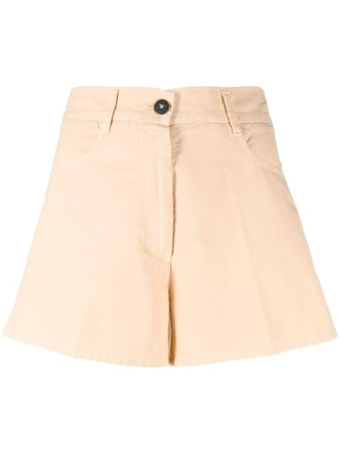 cotton canvas short shorts
