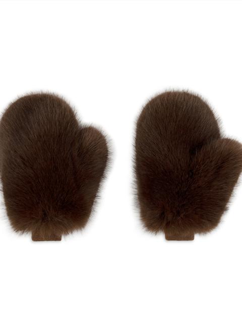 Faux Fur Oversized Mittens