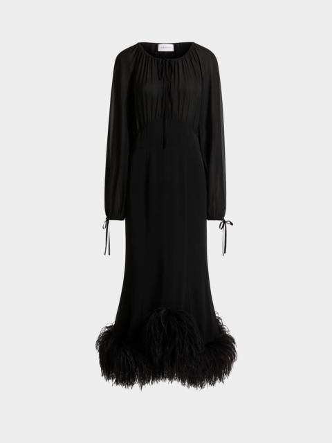 DAVIS MIDI DRESS IN CHIFFON