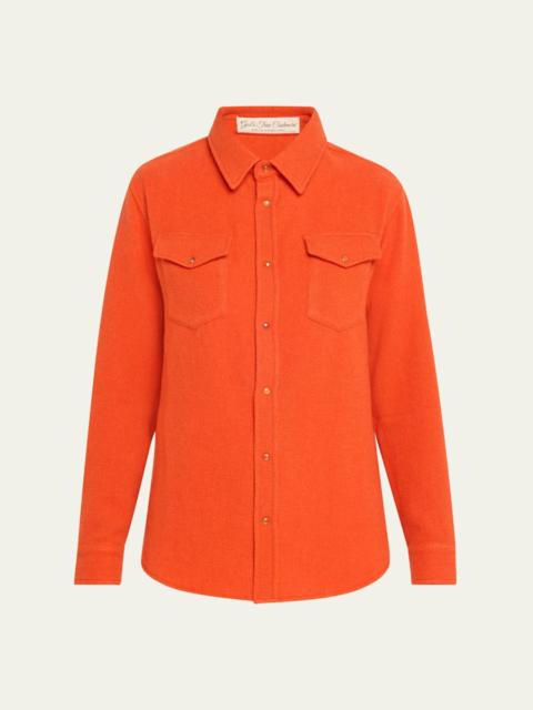 Fire Solid Cashmere Shirt