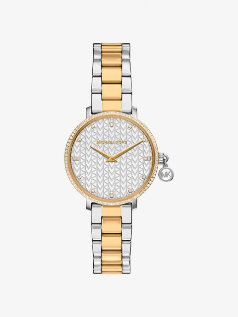 Mini Pyper Pavé Two-Tone Watch