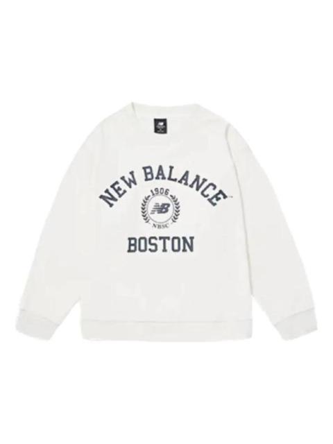 (WMNS) New Balance NBX Soft Alpine Crew Pullover 'White' AWT34310-CIC