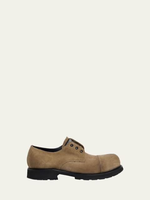Men's Truck Suede Cap-Toe Derby Shoes