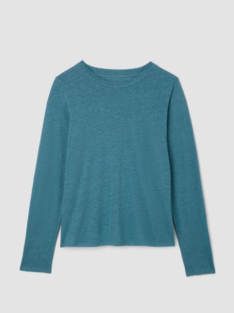 Organic Linen Jersey Long-Sleeve Tee