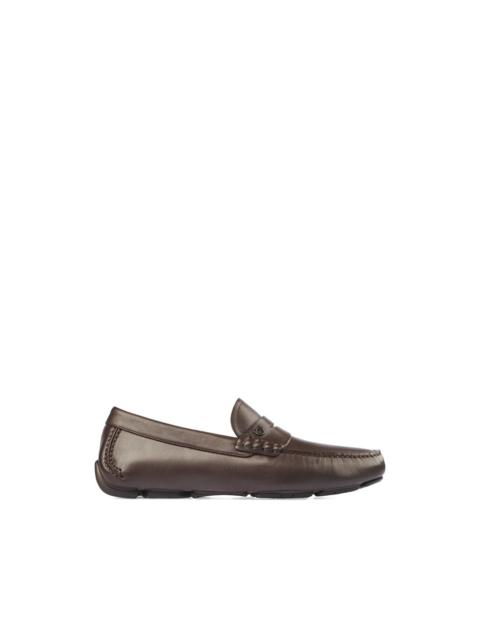 Horseshoe-detail loafers