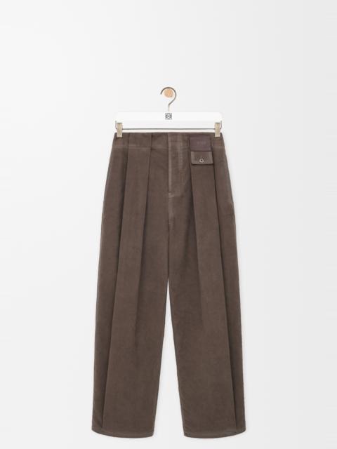 Trousers in cotton blend