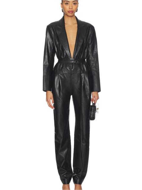 Easy Fit Single Breasted Tapered Leg Jumpsuit