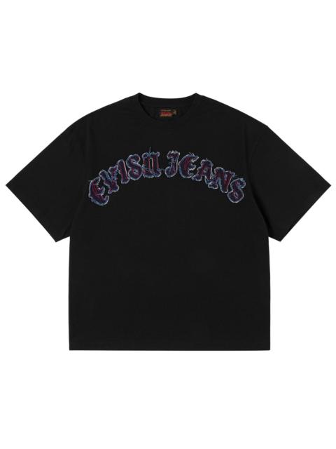 Evisu Jeans Logo Distressed Tee