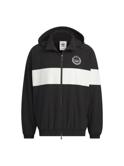 adidas Originals Rifta Windbreaker Jackets 'Black White' IU4793