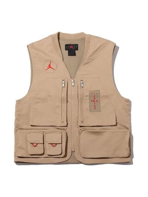 Air Jordan x Cactus Jack by Travis Scott Utility Vest 'Desert Khaki University Red' CW3169-201
