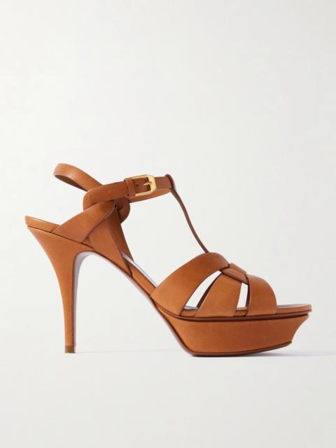 Tribute Woven Leather Platform Sandals