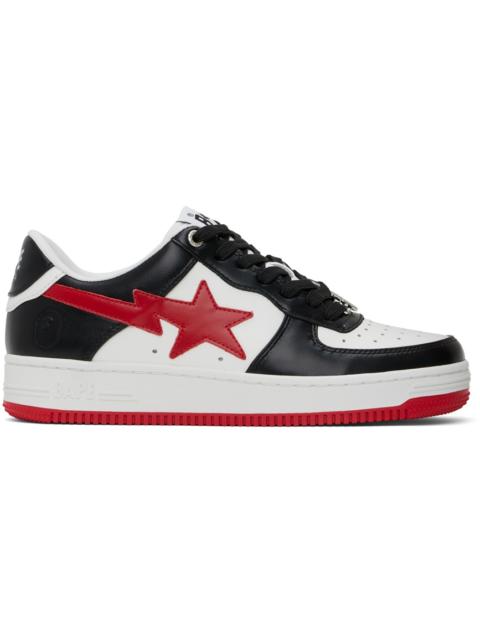 Black & Red Sta #3 Sneakers