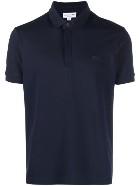 logo-patch polo shirt