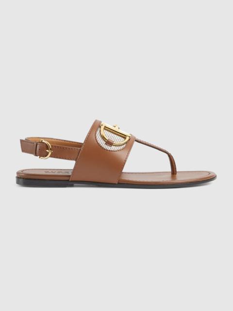 Women's thong sandal with Horsebit