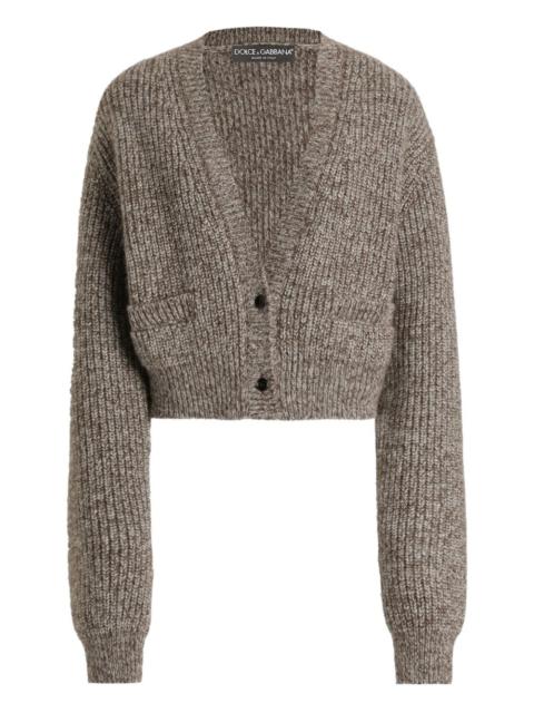 chunky-knit cropped cardigan