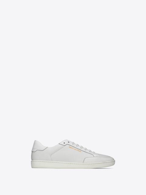 court classic sl/10 sneakers in perforated and smooth leather