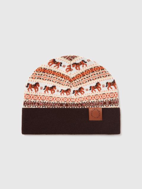 Fair Isle Wool Beanie