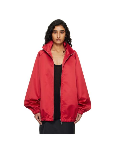 Red Baxter Satin Track Jacket