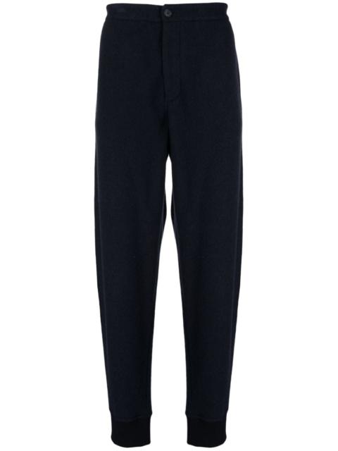 high-waist tapered-leg trousers