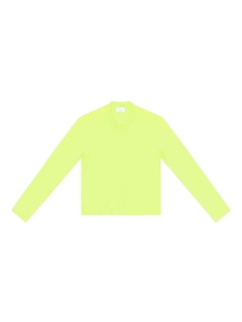 Balenciaga Crewneck Long Sleeve Top 'Fluo Yellow' 704103TMVB77204