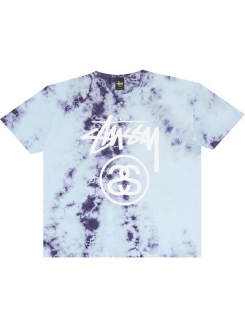 Stussy Storm Stock LNK Tie-Dye Tee 'Blue'