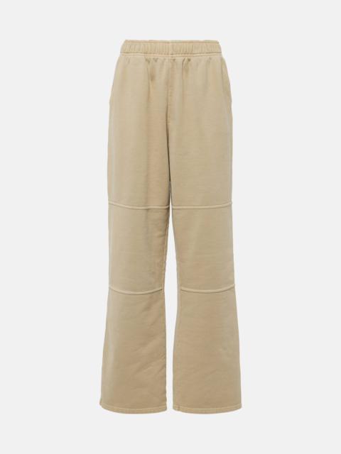 High-rise cotton sweatpants