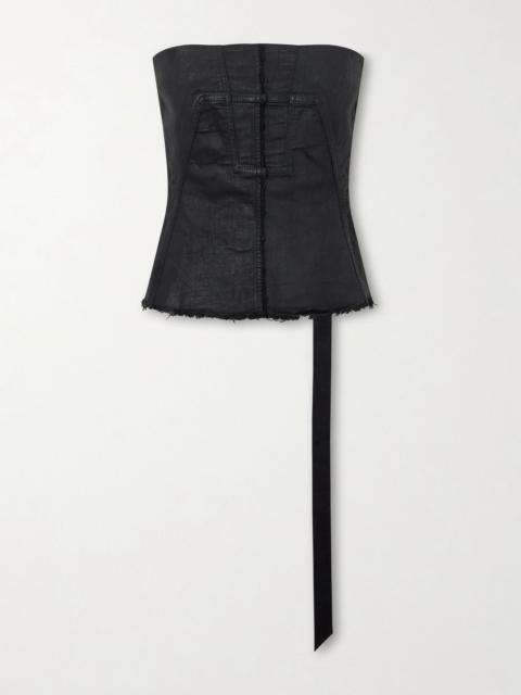 Temple denim boustier Black