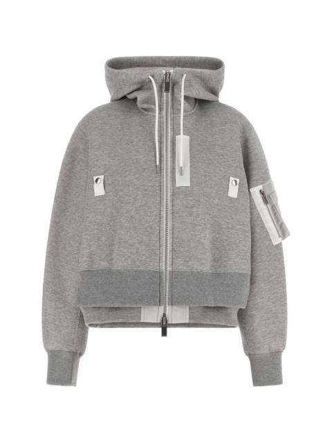 Sponge zip-up hoodie