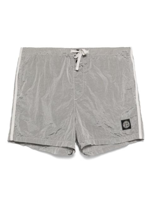 logo-patch swim shorts
