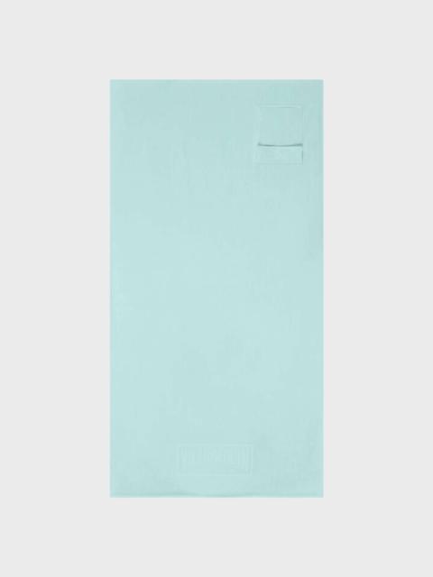 ORGANIC COTTON BEACH TOWEL WITH FLAP POCKET