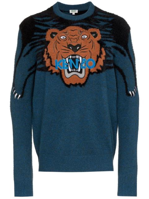 large tiger intarsia jumper