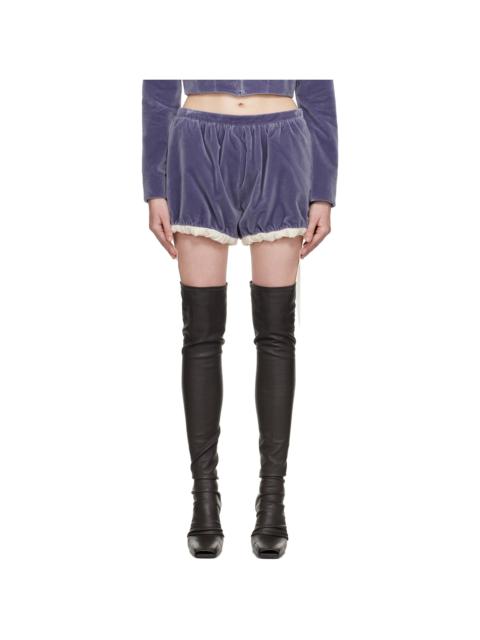 Purple Velvet Mini Bloomers