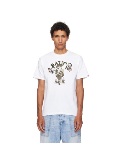 White Map Camo College Milo T-shirt