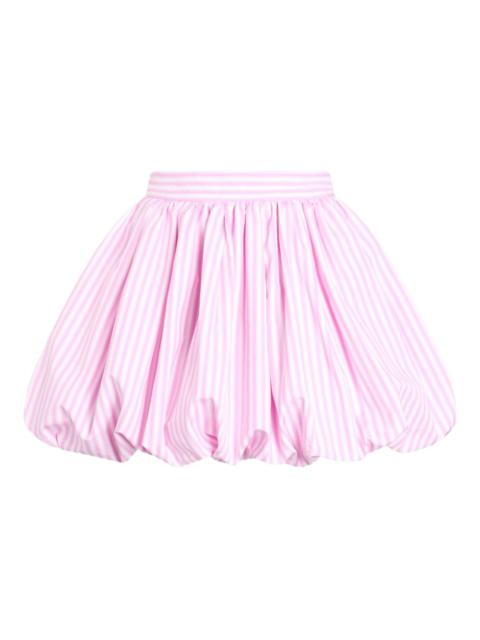 striped bloomer mini pleated skirt